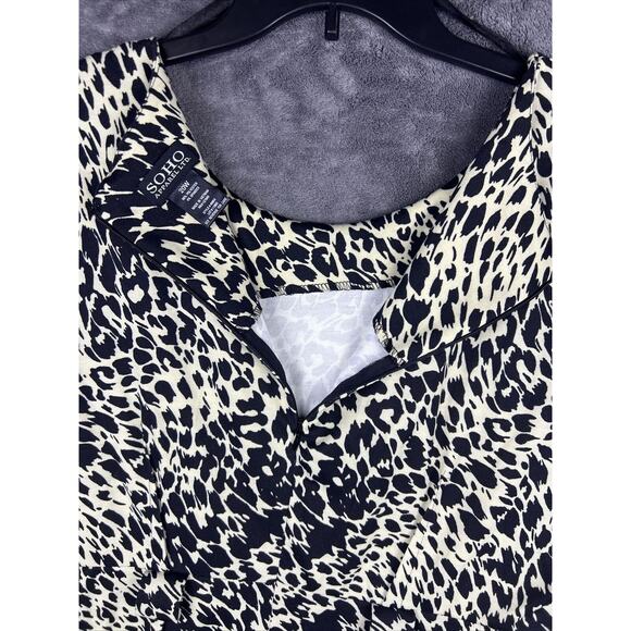 Soho Apparel LTD Women’s Dress Size 20W Animal PrintSleeveless Leopard “NO BELT” - Picture 9 of 10